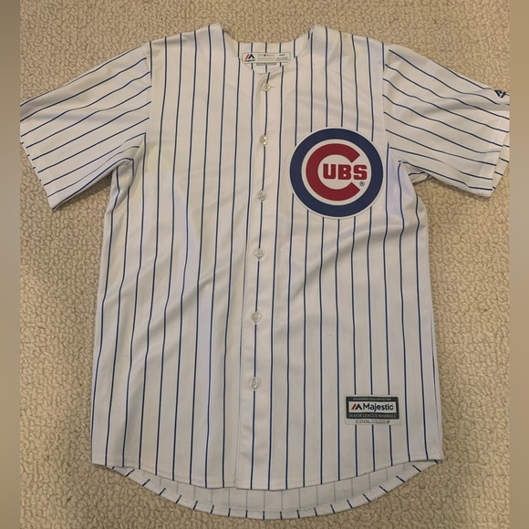 Chicago Cubs Javier Baez pinstripe jersey size M - Picture 2 of 5